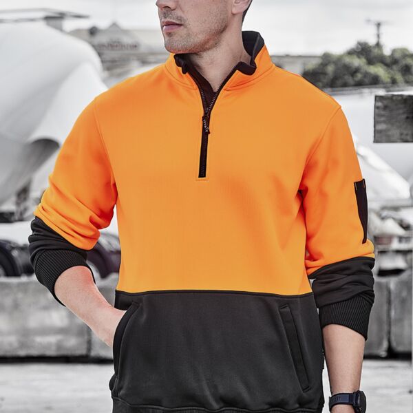 ZT476 Unisex Hi Vis 1/2 Zip Pullover Thumbnail